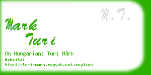 mark turi business card
